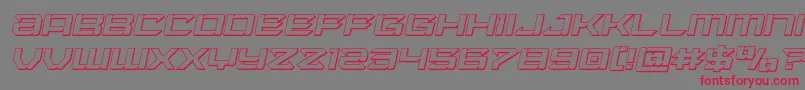 Laserwolf3Dital-Schriftart – Rote Schriften auf grauem Hintergrund