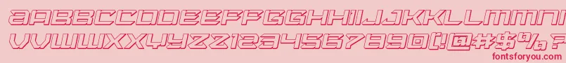Laserwolf3Dital Font – Red Fonts on Pink Background