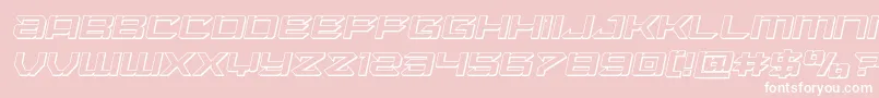 Laserwolf3Dital Font – White Fonts on Pink Background