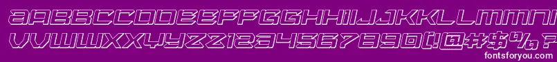 Laserwolf3Dital Font – White Fonts on Purple Background