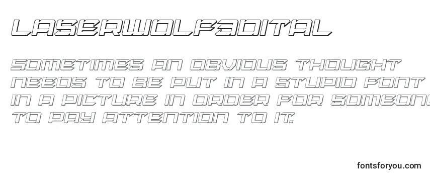 Laserwolf3Dital Font