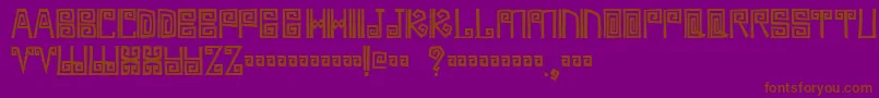 Ambages Font – Brown Fonts on Purple Background