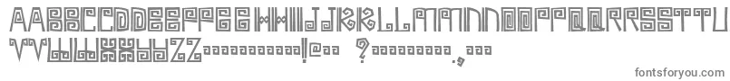 フォントAmbages – 白い背景に灰色の文字