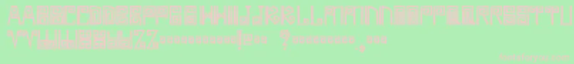 Ambages Font – Pink Fonts on Green Background