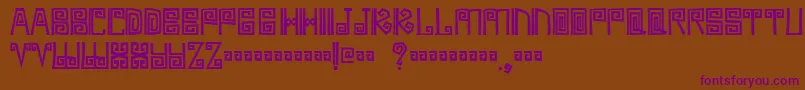 Ambages Font – Purple Fonts on Brown Background