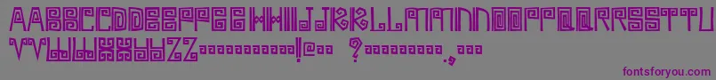 Ambages Font – Purple Fonts on Gray Background