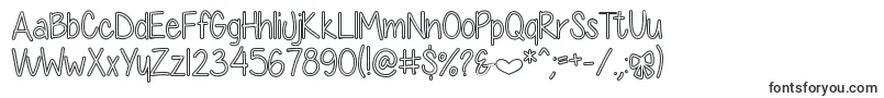 DiamondGirlHollow Font – Fonts for WhatsApp