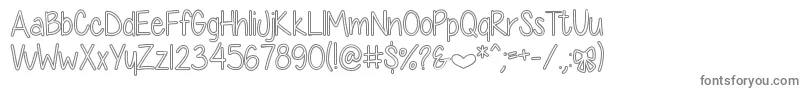 DiamondGirlHollow Font – Gray Fonts
