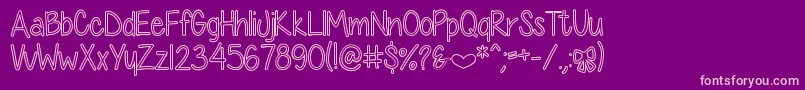 More about DiamondGirlHollow Font DiamondGirlHollow Font – Pink Fonts on Purple Background