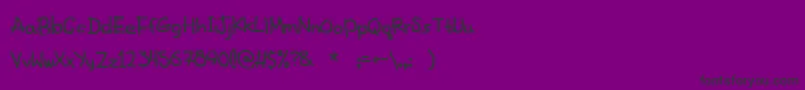 FancyFootwork2 Font – Black Fonts on Purple Background