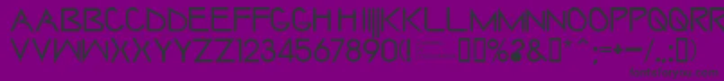Saintharpy Font – Black Fonts on Purple Background