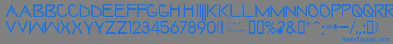 Saintharpy Font – Blue Fonts on Gray Background