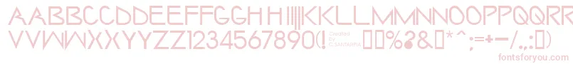 Saintharpy Font – Pink Fonts on White Background