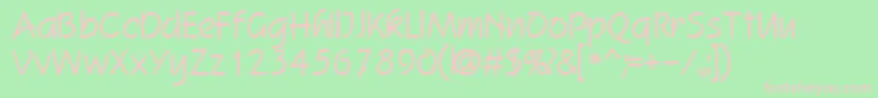 Kimlon Font – Pink Fonts on Green Background