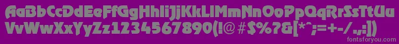 OnstageserialBlackRegular Font – Gray Fonts on Purple Background