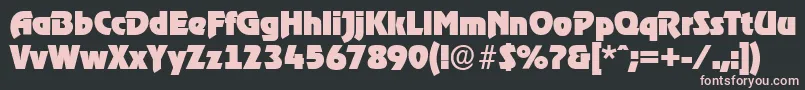 OnstageserialBlackRegular Font – Pink Fonts on Black Background