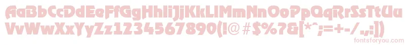 OnstageserialBlackRegular Font – Pink Fonts on White Background