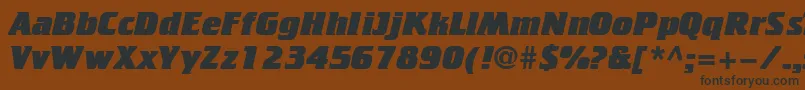 Cricketheavy Font – Black Fonts on Brown Background