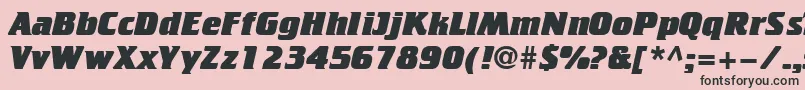 Cricketheavy Font – Black Fonts on Pink Background