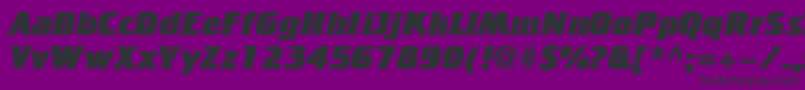 Fonte Cricketheavy – fontes pretas em um fundo violeta