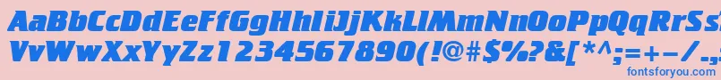 Cricketheavy Font – Blue Fonts on Pink Background