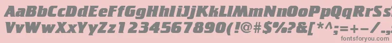 Cricketheavy Font – Gray Fonts on Pink Background