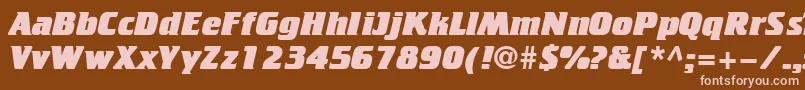 Cricketheavy Font – Pink Fonts on Brown Background