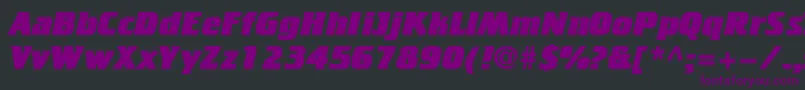 Cricketheavy Font – Purple Fonts on Black Background