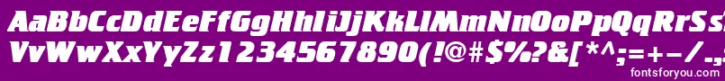 Cricketheavy Font – White Fonts on Purple Background