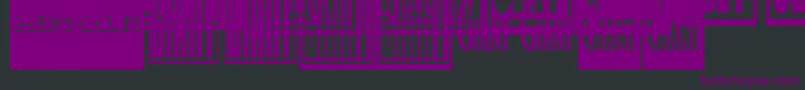 Obeygiantpostercondensed Font – Purple Fonts on Black Background