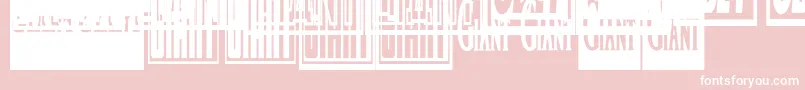 fuente Obeygiantpostercondensed – Fuentes Blancas Sobre Fondo Rosa