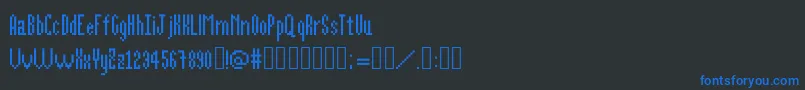 Подробнее о шрифте Alittlebit Шрифт Alittlebit – синие шрифты на чёрном фоне
