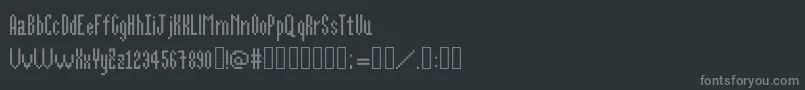 Alittlebit Font – Gray Fonts on Black Background