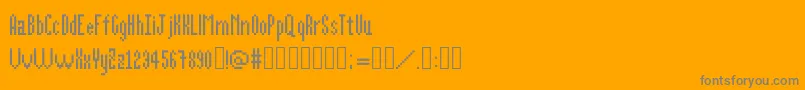 Шрифт Alittlebit – серые шрифты на оранжевом фоне