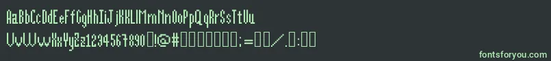 Alittlebit Font – Green Fonts on Black Background
