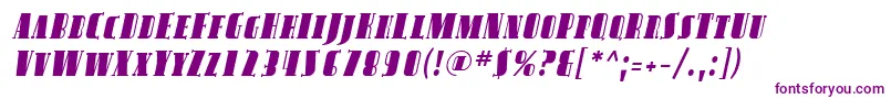 SfavondalescItalic Font – Purple Fonts on White Background