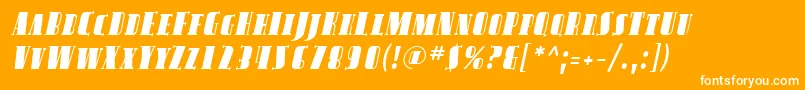 SfavondalescItalic Font – White Fonts on Orange Background