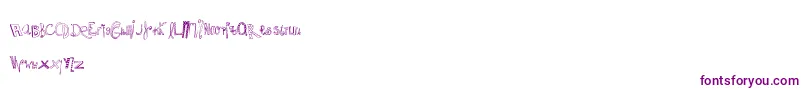 MtfWhacko Font – Purple Fonts on White Background