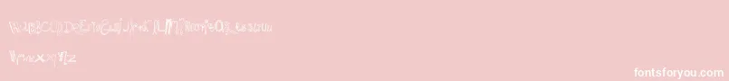 MtfWhacko Font – White Fonts on Pink Background