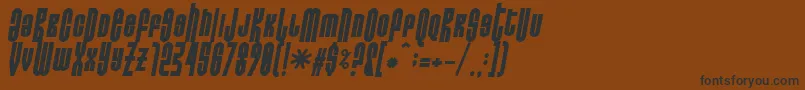 Donoteatthisfatitalic-Schriftart – Schwarze Schriften auf braunem Hintergrund