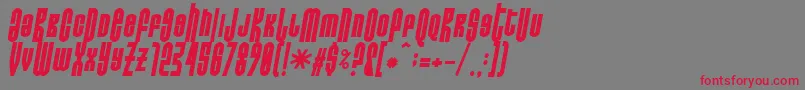 Donoteatthisfatitalic Font – Red Fonts on Gray Background
