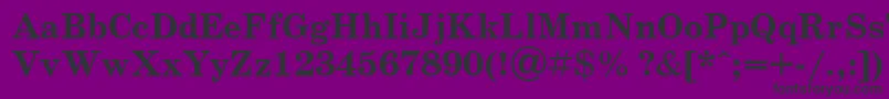 Шрифт Scb3 – чёрные шрифты на фиолетовом фоне
