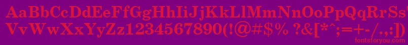 Scb3 Font – Red Fonts on Purple Background