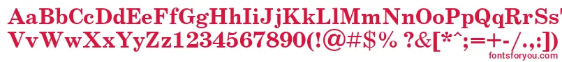 Scb3 Font – Red Fonts on White Background