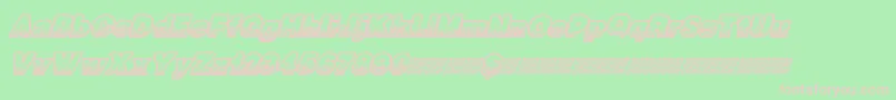 Racingnumbers Font – Pink Fonts on Green Background