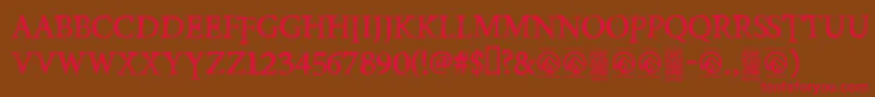 PoisonhopeRegular Font – Red Fonts on Brown Background