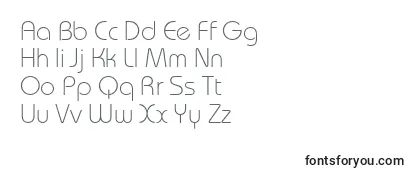 Review of the Bauhauslightc Font