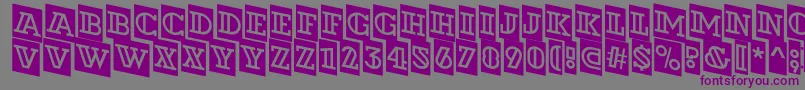 ADexterdecorcmdn Font – Purple Fonts on Gray Background
