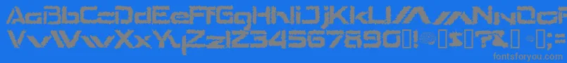 TheShakes Font – Gray Fonts on Blue Background