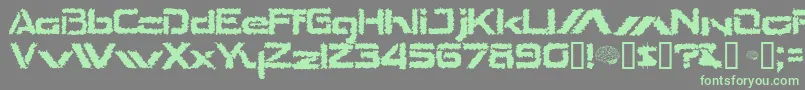 TheShakes Font – Green Fonts on Gray Background